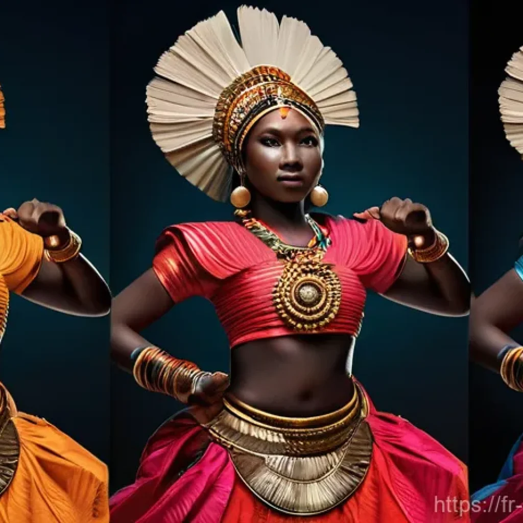 카보베르데 바투케 전통 춤 - Here are three detailed image generation prompts in English, inspired by the spirit and elements of ...