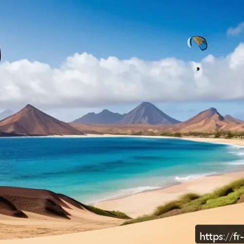 Home 17 카보베르데 날씨 및 기후 - A scenic coastal landscape of Sal Island, Cabo Verde, showcasing a bright subtropical desert climate...